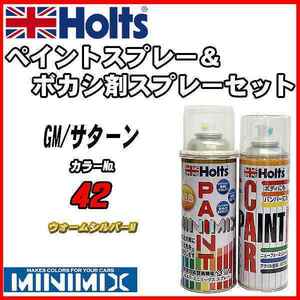 ペイントスプレー GM/サターン 42 ウォームシルバーM Holts MINIMIX ボカシ剤スプレーセット