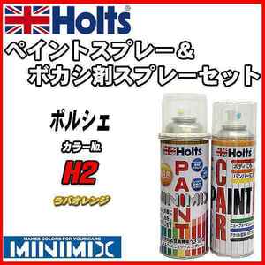 ペイントスプレー ポルシェ H2 ラバオレンジ Holts MINIMIX ボカシ剤スプレーセット