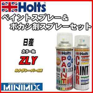 ペイントスプレー 日産 ZLY ルナグレーパールM Holts MINIMIX ボカシ剤スプレーセット