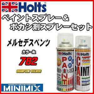 ペイントスプレー メルセデスベンツ 782 CHAMPION SILVER Holts MINIMIX ボカシ剤スプレーセット