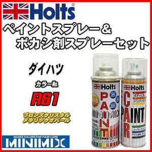 ペイントスプレー ダイハツ R61 ブロンズクリスタルメタリックオパール Holts MINIMIX ボカシ剤スプレーセット