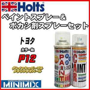 ペイントスプレー トヨタ P12 グレイッシュパープルメタリックオパール Holts MINIMIX ボカシ剤スプレーセット