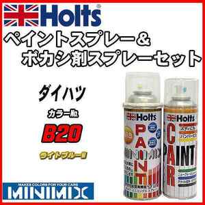 ペイントスプレー ダイハツ B20 ライトブルーM Holts MINIMIX ボカシ剤スプレーセット