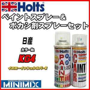 ペイントスプレー 日産 KG4 イエローイッシュシルバーM Holts MINIMIX ボカシ剤スプレーセット