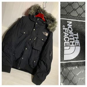 THE NORTH FACE ザノースフェイス ゴールドウイン 黒　着脱フェイクファー　HYVENT ミリタリー N-3B風 肉厚ダウンジャケット　L ハイベント