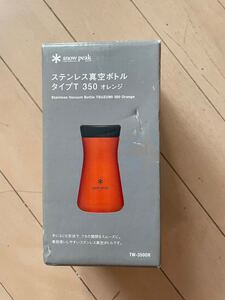 【新品】スノーピーク ステンレス真空ボトルタイプT350オレンジ