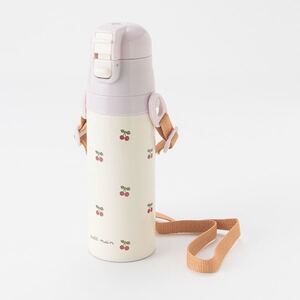 プティマイン 水筒 さくらんぼ ラベンダー ステンレス製水筒(470ml)