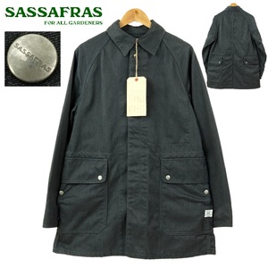 [B1259][ новый товар ][ обычная цена 40,700 иен ]SASSAFRASsasaflasFALL LEAF COAT four ru leaf пальто 60/40 размер XS