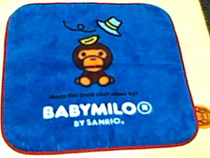 baby milo babymilo ベビーマイロ ベイビーマイロ 　ハンカチ　新品　bape nigo ア ベイシング エイプ