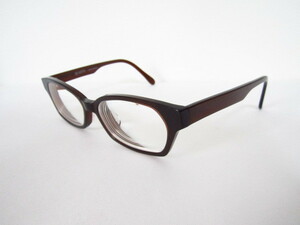 ◆BE WITH　BW-1507　cellulose Acetate　ビーウィズ　クリアブラウン系　眼鏡　程度良品