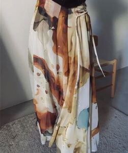Ameri UNDRESSED AMELIA INK ART SKIRT