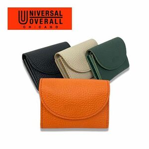 小さい財布 universal overall 日本製 シボレザー ミニウォレット コインケース 牛革 本革 財布 レザー サイフ UV132AR