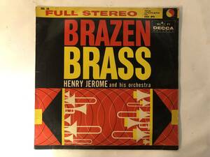 11017S 12inch LP★ブレイズン・ブラス/BRAZEN BRASS/HENRY JEROME AND HIS ORCHESTRA★SDL-38