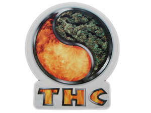 THC ステッカー 420 kush bong ボング アムステルダム hemp ヘンプ カンナビス マリファナ ガンジャ 大麻 high times ハイタイムズ c40