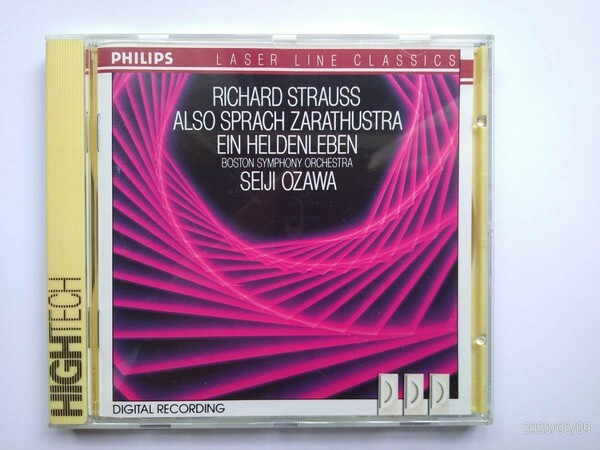 追悼）小澤征爾＆ボストン響のR.Strauss「Also Sprach Zarathustra & 英雄の生涯」（中古美品）