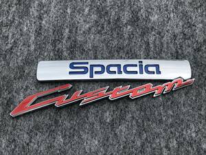 ◆スペーシアカスタム◆Spacia 文字◆ブルー◆MK32S／MK42S／MK53S◆リアエンブレム◆シール◆ロゴエンブレム ステッカー◆◆