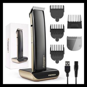 電動バリカン ヘアカッター ヒゲトリマー USB充電式 コードレス IPX7防水