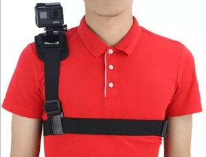 新品 GoPro各種に対応するチェストハーネスマウント　肩部用