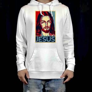 新品 イエス キリスト ジーザス JESUS メシア ポップアート パーカー XS S M L XL ビッグ オーバーサイズ XXL ジップアップ Tシャツ ロンT