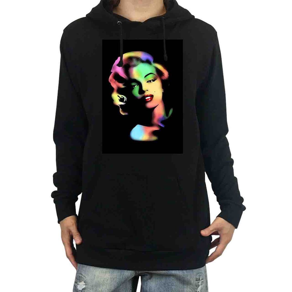 Neue Marilyn Monroe American Sex Symbol Neon Pop Art Hoodie XS SML XL Big Oversize XXL T-Shirt Lange T, Kunstwerk, Malerei, Porträt