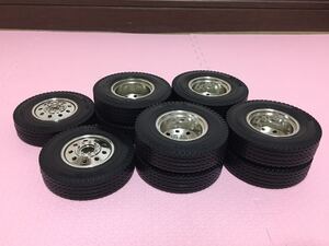 送料無料 1/14 トラック トレーラー ラジコン用 タイヤホイール セット タミヤ TAMIYA