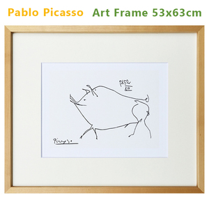 pabro* Picasso art frame (. pig )pti*koshon. made . poster do rowing frame picture line . interior american miscellaneous goods 