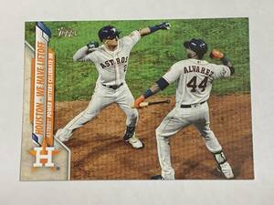 ALEX BREGMAN YORDAN ALVAREZ 2020 TOPPS UPDATE VETERAN COMBOS #U7 ASTROS 即決