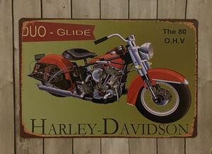 ハーレーダビットソン HARLEY-DAVIDSON バイク ディスプレイ プレート 看板 ティンサイン