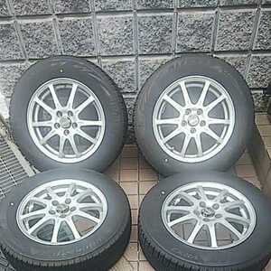 ブリジストン VRX2 スタッドレス 195/65R15 BLIZZAK 15インチ 6J オフセット43 PCD100 プリウス インプレッサ レガシィ等