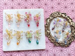 オリジナル ハンドメイドパーツ ガラスチャーム ガラス羽チャーム…弐拾漆(二十七)