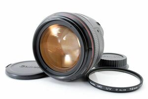 ★外観美品★ Canon EF 50mm F1.0 L ULTRASONIC キャノン キヤノン レンズ フィルムカメラ ライカ キャップ付き E10(1)