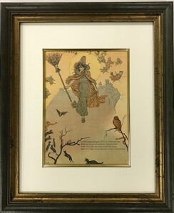 【特価】　　≪　　ケイト　グリーナウェイ　　≫　　オリジナル木版画　 　Ⅱ　　1879年　　　KATE GREENAWAY