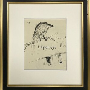 【特価】 　≪　 トゥールーズ　ロートレック　 ≫　 リトグラフ【石版画】　 　L'EPERVIER 　　1948年 　　TOULOUSE-LAUTREC