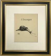 【特価】 　≪　 トゥールーズ　ロートレック　 ≫　 リトグラフ【石版画】　 　L' ESCARGOT 　　1948年 　　TOULOUSE-LAUTREC_画像1