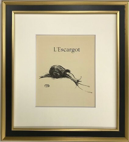 【特価】 　≪　 トゥールーズ　ロートレック　 ≫　 リトグラフ【石版画】　 　L' ESCARGOT 　　1948年 　　TOULOUSE-LAUTREC