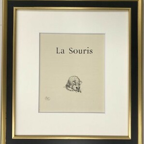 【特価】 　≪　 トゥールーズ　ロートレック　 ≫　 リトグラフ【石版画】　 　LA SOURIS 　　1948年 　　TOULOUSE-LAUTREC