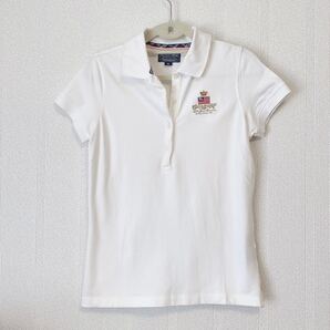 ラルフローレン ポロシャツ レディース ホワイト 古着 RALPH LAUREN 白 ゴルフ