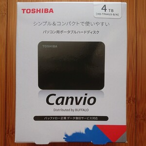東芝 ポータブルHDD 4TB HD-TPA4U3-B/N