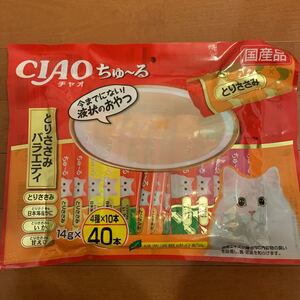 CIAO チャオ ちゅーる とりささみバラエティ 14g×4種×10本 いなば ちゅーる 猫用液状おやつ 国産品 保存料不使用