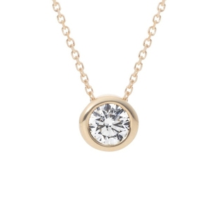 【売れてます】最上級 Dカラー K18YG イエローゴールド ダイヤモンド 0.342ct ペンダント ネックレス！