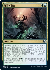 MTG ■金/日本語版■ 《冬茨の祝福/Winterthorn Blessing》★FOIL★イニストラード真夜中の狩り MID