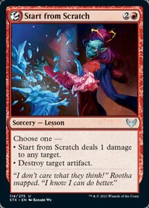 MTG ■赤/英語版■ 《ご破算/Start from Scratch》★FOIL★ストリクスヘイブン STX