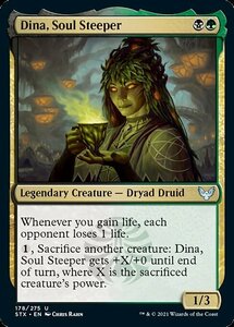 MTG ■金/英語版■ 《魂浸し、ダイナ/Dina, Soul Steeper》★FOIL★ストリクスヘイブン STX