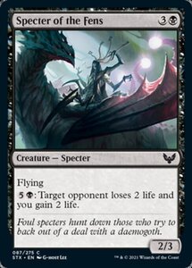 MTG ■黒/英語版■ 《湿原のスペクター/Specter of the Fens》★FOIL★ストリクスヘイブン STX