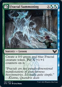 MTG ■金/英語版■ 《フラクタル召喚学/Fractal Summoning》★FOIL★ストリクスヘイブン STX