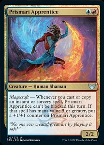 MTG ■金/英語版■ 《プリズマリの初学者/Prismari Apprentice》★FOIL★ストリクスヘイブン STX