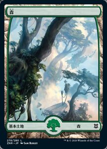 MTG ■土地/日本語版■ 《森/Forest》ゼンディカーの夜明け ZNR