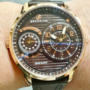 Brooklyn by Invicta★GMT★スイス製クォーツ★RGケース