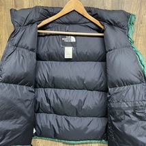 THE NORTH FACE ノースフェイス ダウンベスト グースダウン グリーン ワンポイント アウトドア XL_画像3