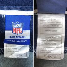 NFL◇Reebok リーボック/パーカー 裏起毛 トップス プルオーバー ロゴ刺繍 COWBOYS FOOTBALL ダラス カウボーイ USA古着 メンズXL オーバー_画像9